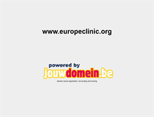 Tablet Screenshot of europeclinic.org
